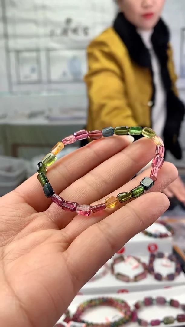 未镶嵌手串碧玺多样性发一条