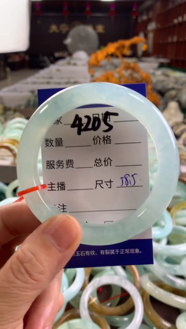 蛇纹石玉未镶嵌手镯4205