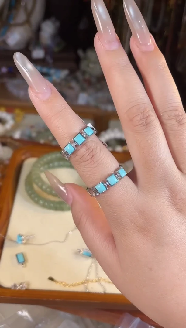 【闪购商品】水晶戒指银S925镶嵌多样性发货其一