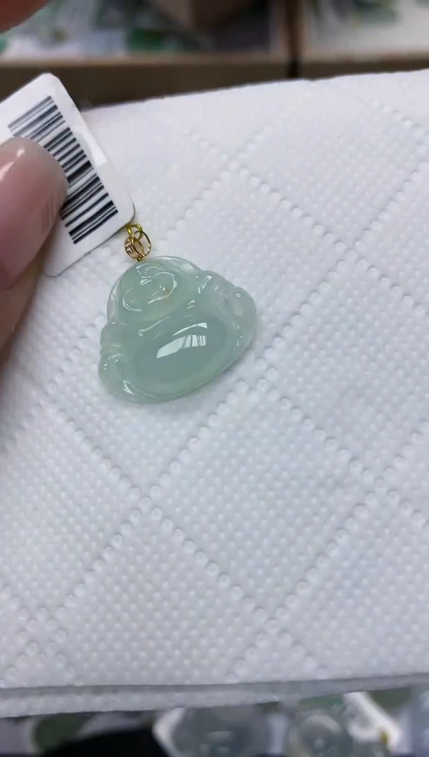 颈饰18K金镶嵌翡翠11111111