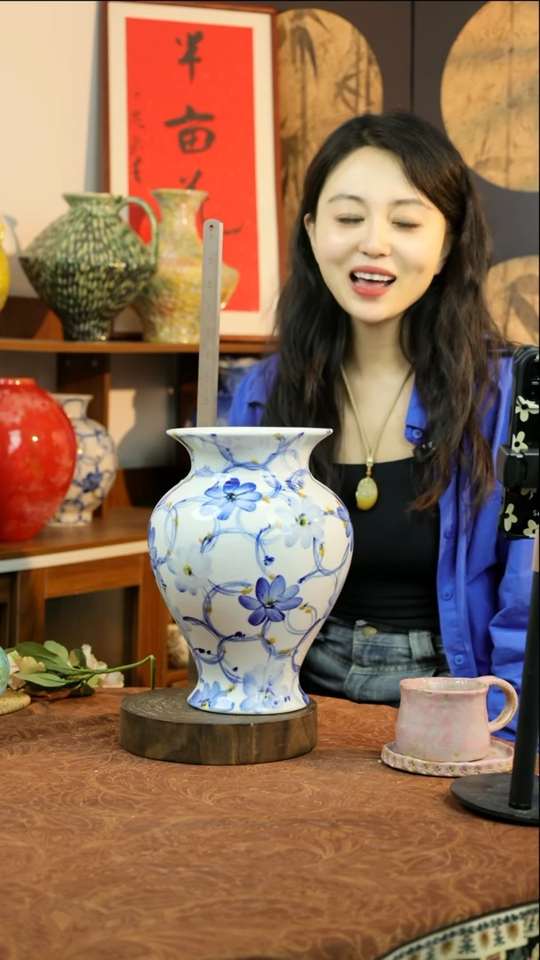 摆件景德镇宋韵系列青花花器3