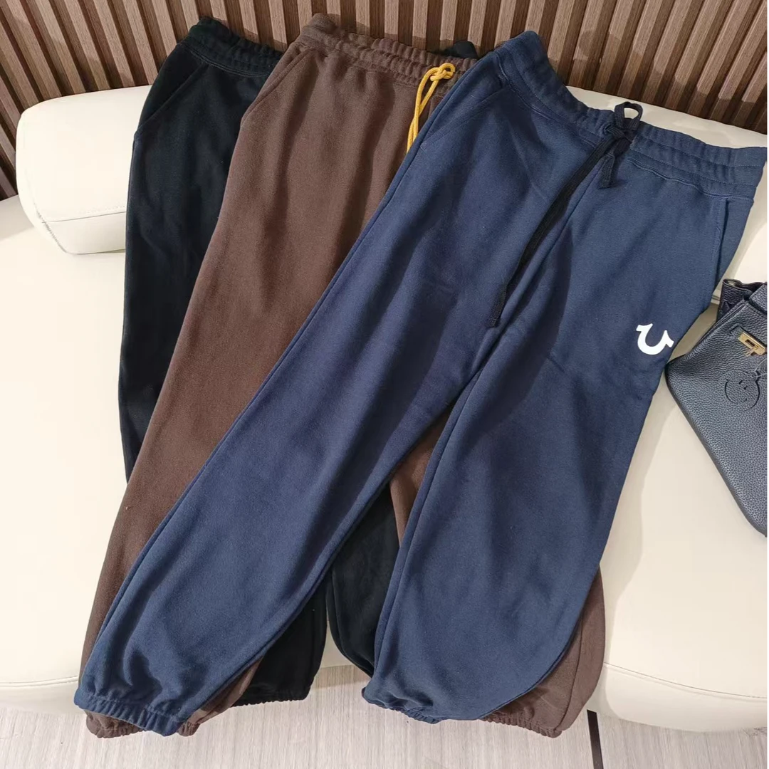 U系列潮牌！字母印花加绒束脚运动裤松紧腰休闲长裤K2290(1楼)