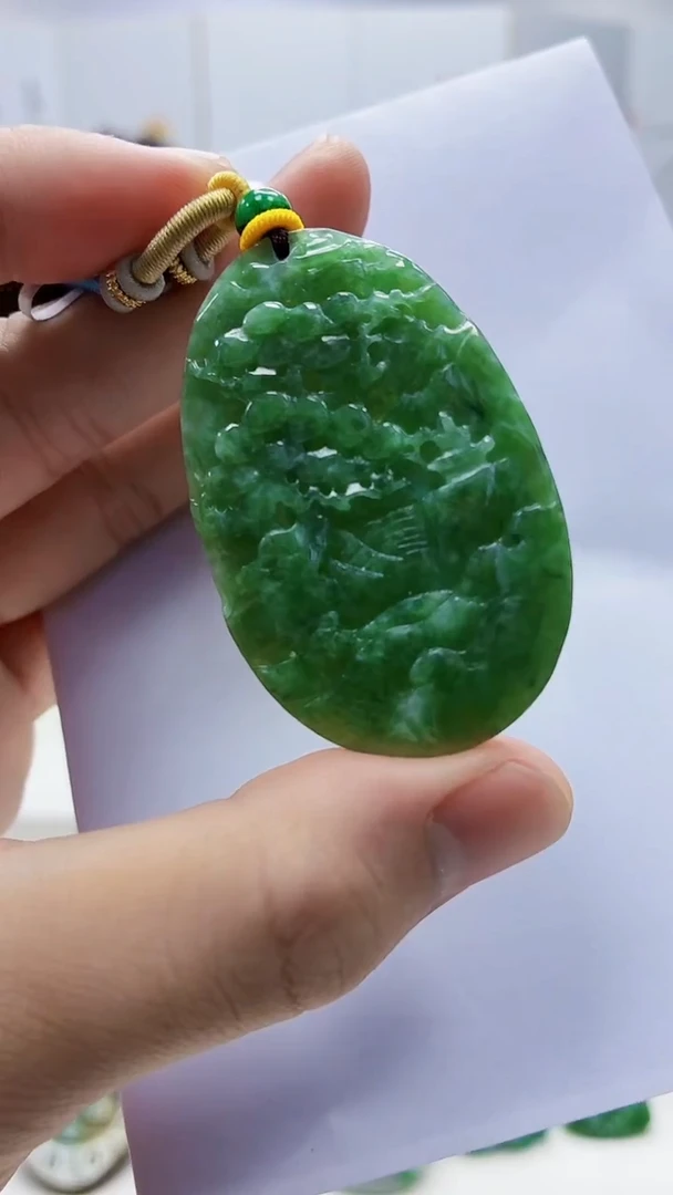 未镶嵌定制翡翠5145bb-毛货挂件13