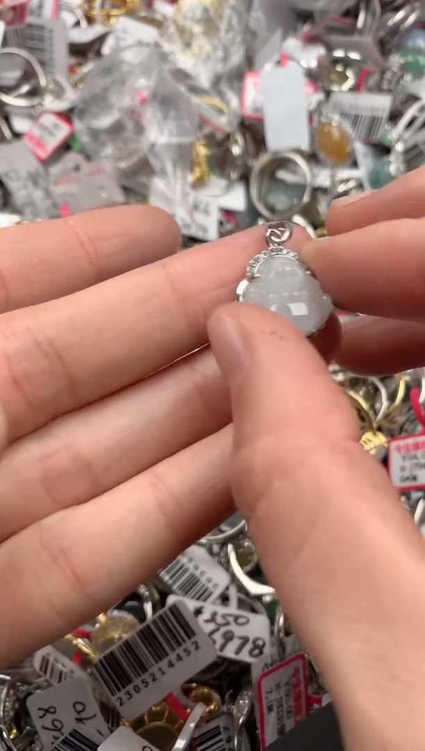 银S925镶嵌戒指翡翠555---9