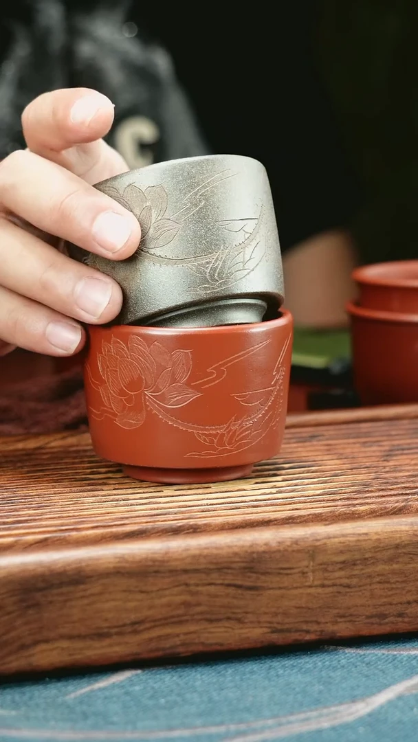 茶杯紫砂禅心2只