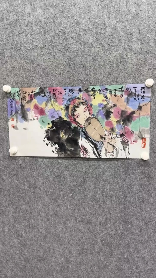 国画写意画人物画手绘