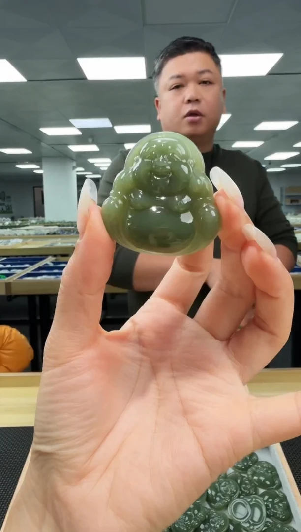 颈饰未镶嵌和田玉佛公吊坠45*45*10