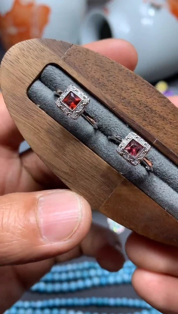 【闪购商品】石榴石戒指未镶嵌W32（随机性发货只发一单）