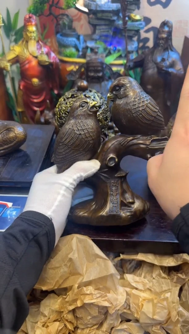 潼潼古铜只卖真铜！（双喜临门）