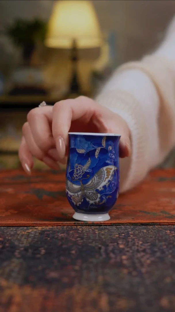 杯景德镇陶瓷杯碗柴烧多人