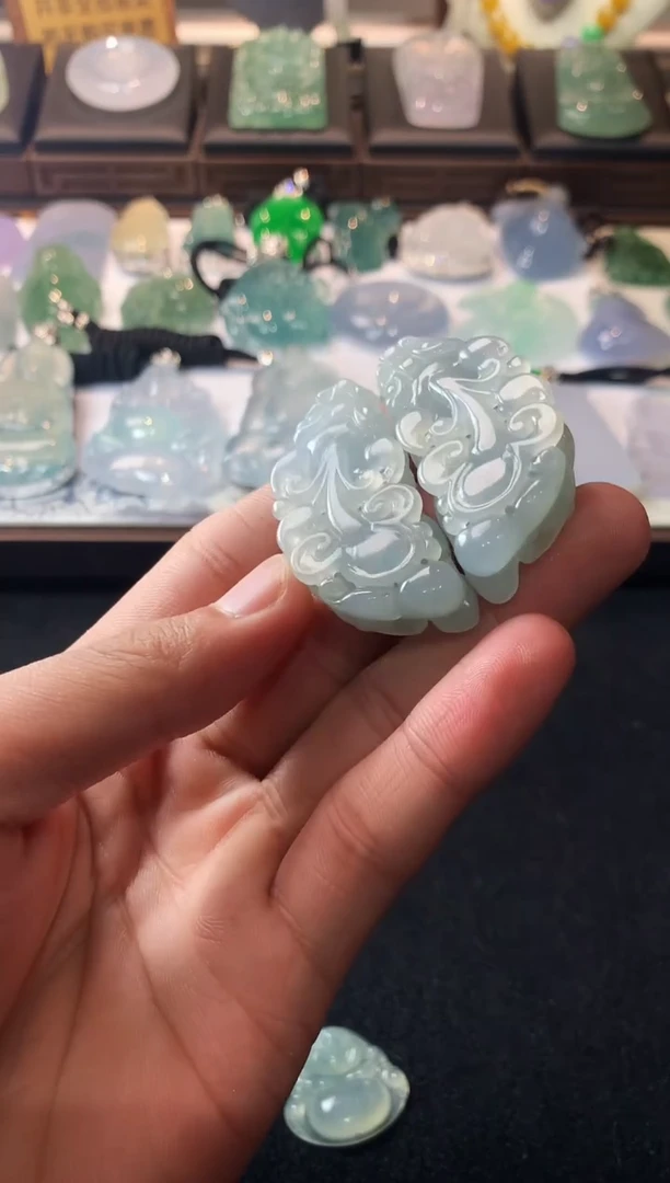 未镶嵌定制翡翠图**蒙  3906毛货不退不换