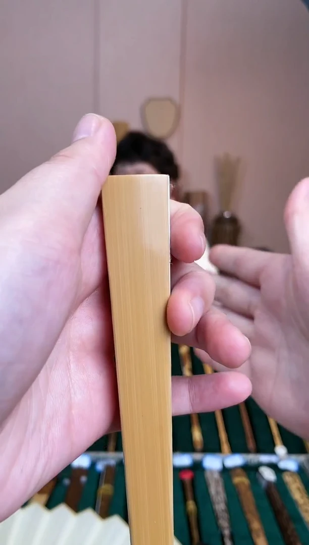【闪购商品】扇子全玉竹大头型折扇（尾款）