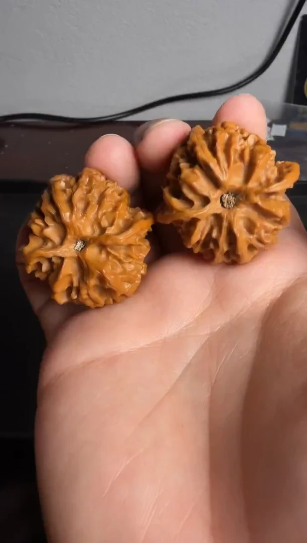 吊坠文玩核桃40.5同尺全品苹果园精配对