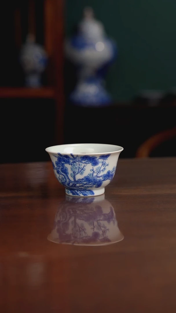 空山明月 新斗彩 松竹梅
