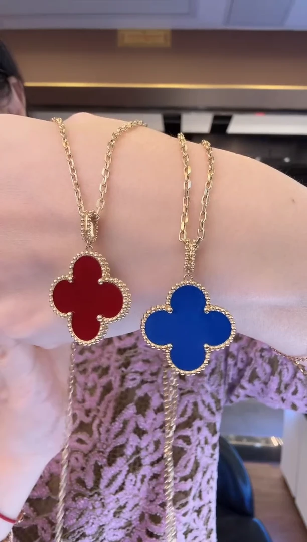 18K金镶嵌项链玛瑙/玉髓26mm  60长 多样性发其一