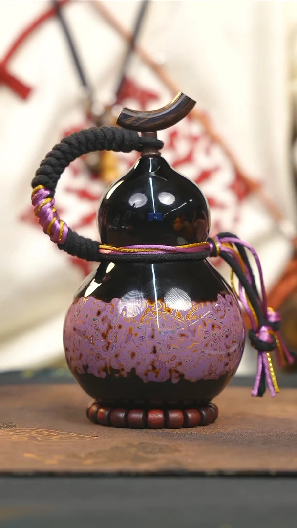 【闪购商品】WE224漆艺酒葫芦不包手串及旋转底座