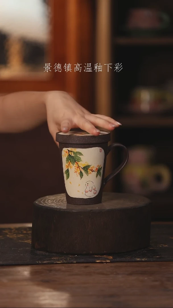 陶瓷景德镇高温釉下手绘陶瓷502