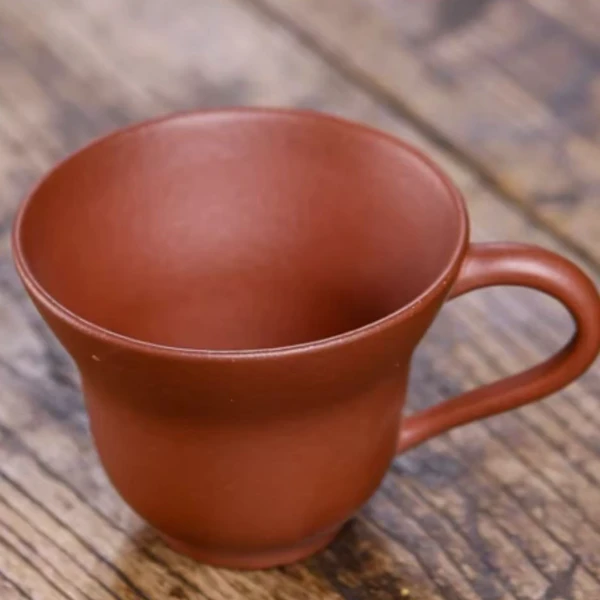 原矿紫砂主人杯品茗杯  底槽青 葫芦杯