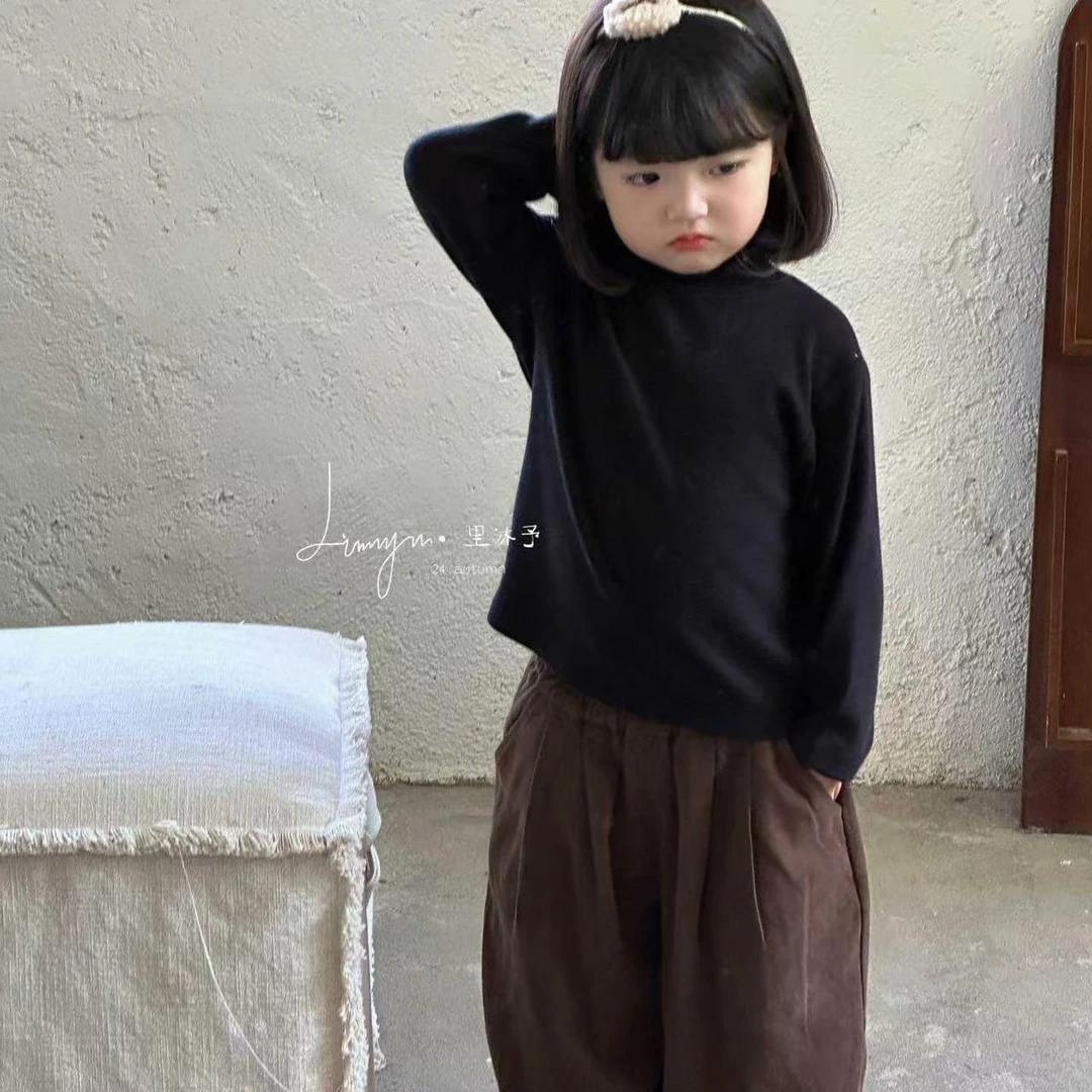 女童高领简约百搭款打底衫853068