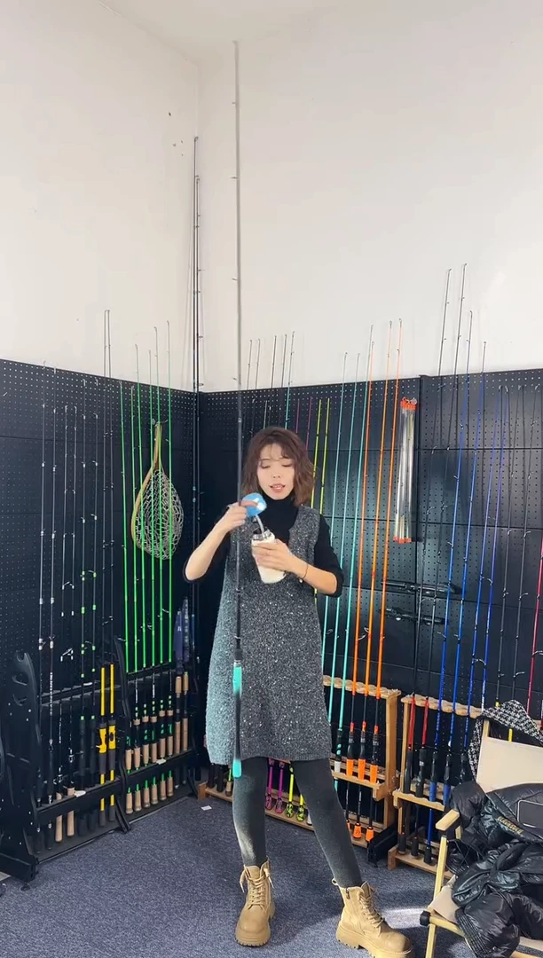 2.1m碳素XQ四节2.1米枪柄ML偏L（瑕疵尾货竿，没有售后，介意勿拍）