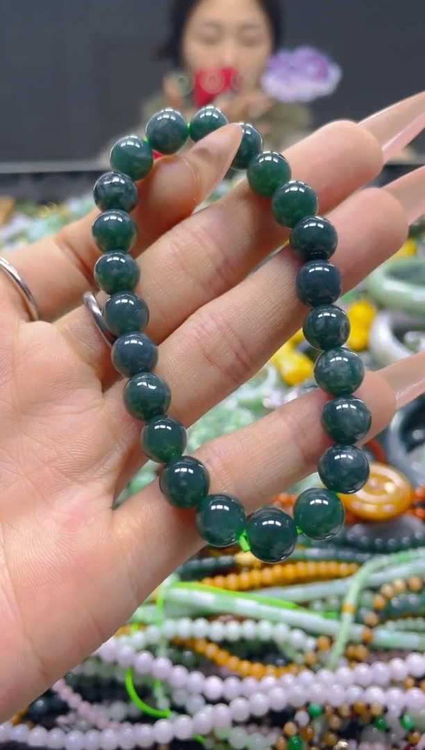 颈饰未镶嵌翡翠7MM