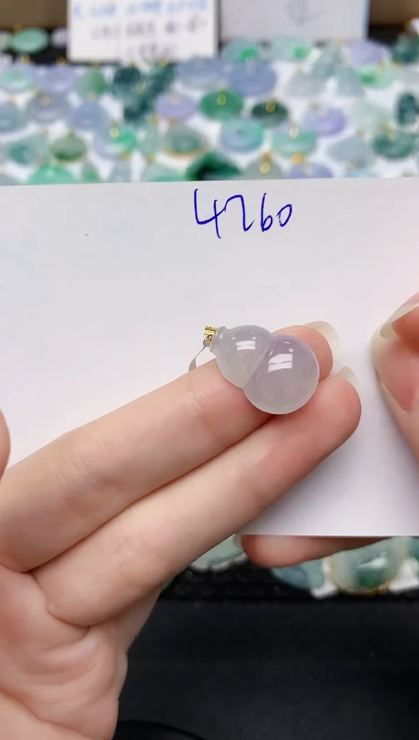 颈饰18K金镶嵌翡翠天然缅甸A货翡翠百元以上9元证书费自理