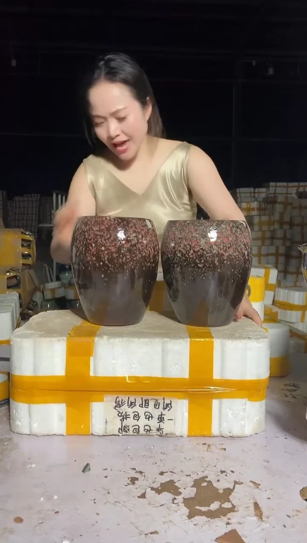 宜兴紫砂粗陶花盆15/20