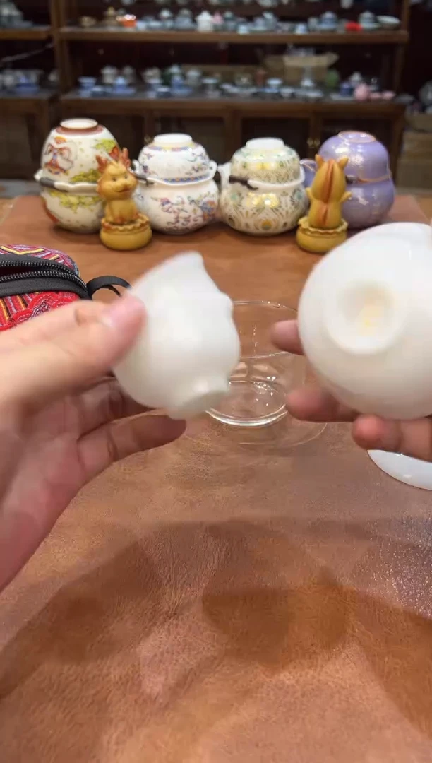 真的很便宜会开片的旅行茶具