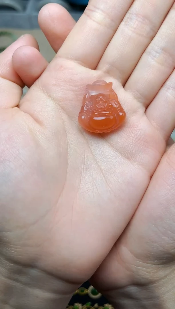 南红玛瑙未镶嵌颈饰佛公 06