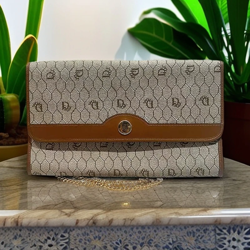 95新 DIOR/迪奥  棕色链条包 1212 1202