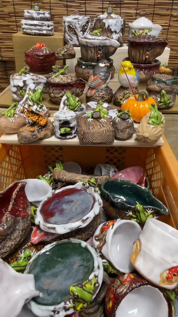 精美粗陶手工柴烧