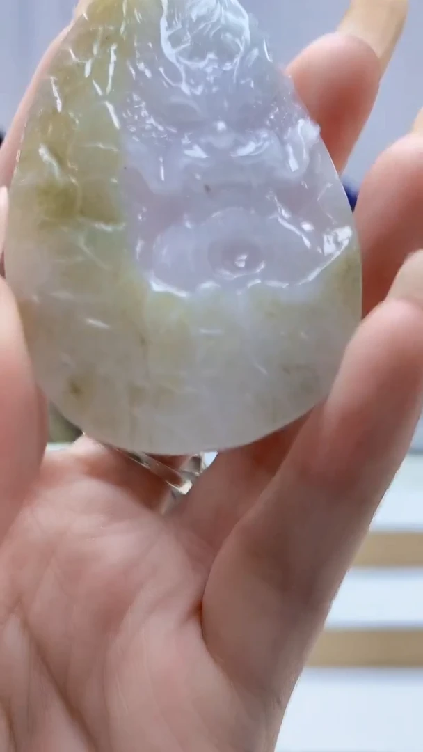 未镶嵌定制翡翠4829DD-毛货挂件92
