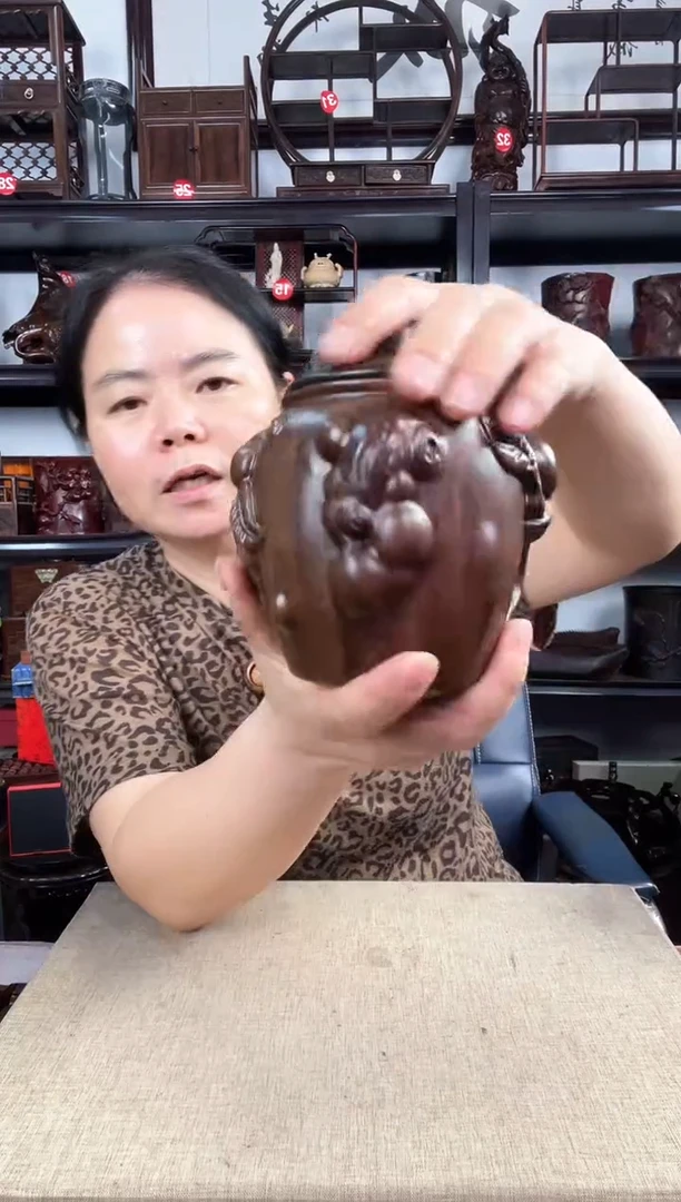 木新款茶叶罐老李红木工艺品