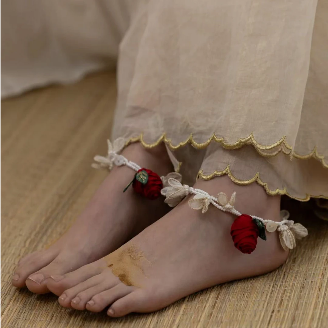 铜合金手链 巴基斯坦游牧日记玫瑰脚链时尚设计