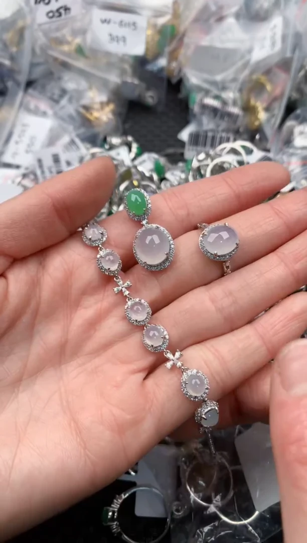 银S925镶嵌戒指翡翠2                              5