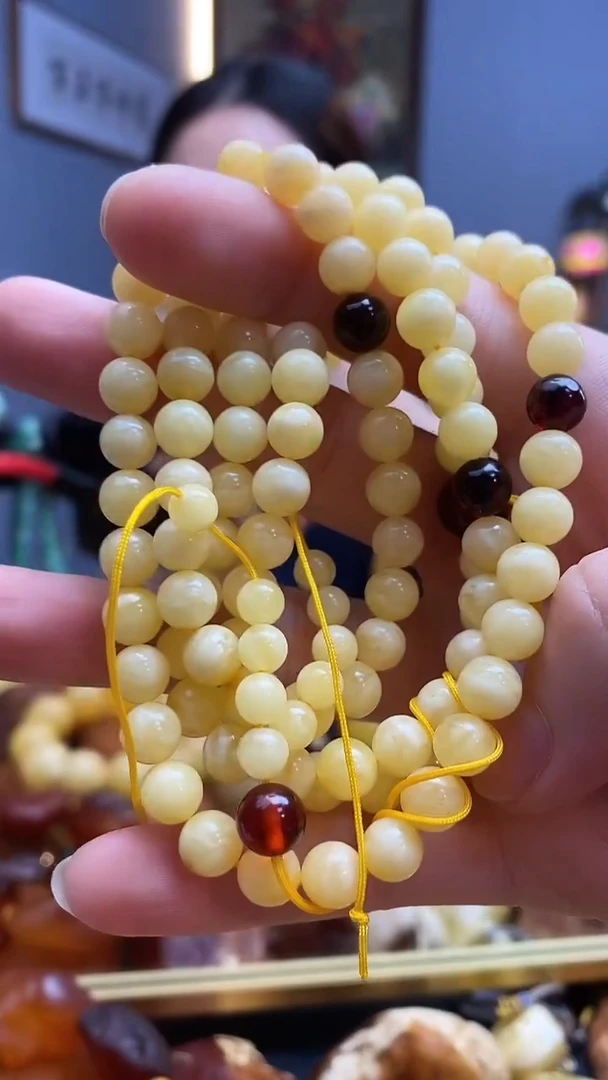 琥珀颈饰未镶嵌吊坠