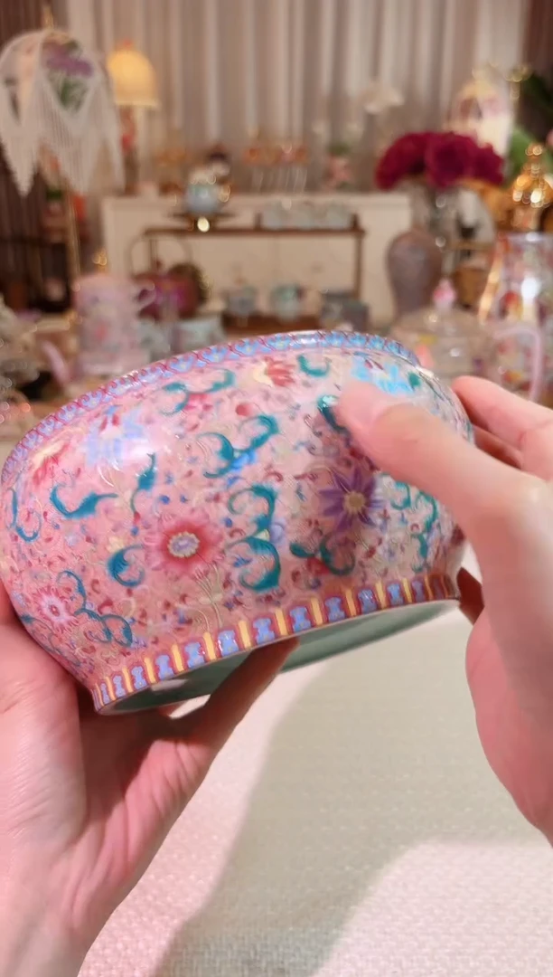 瓷花开盛世-茶洗---