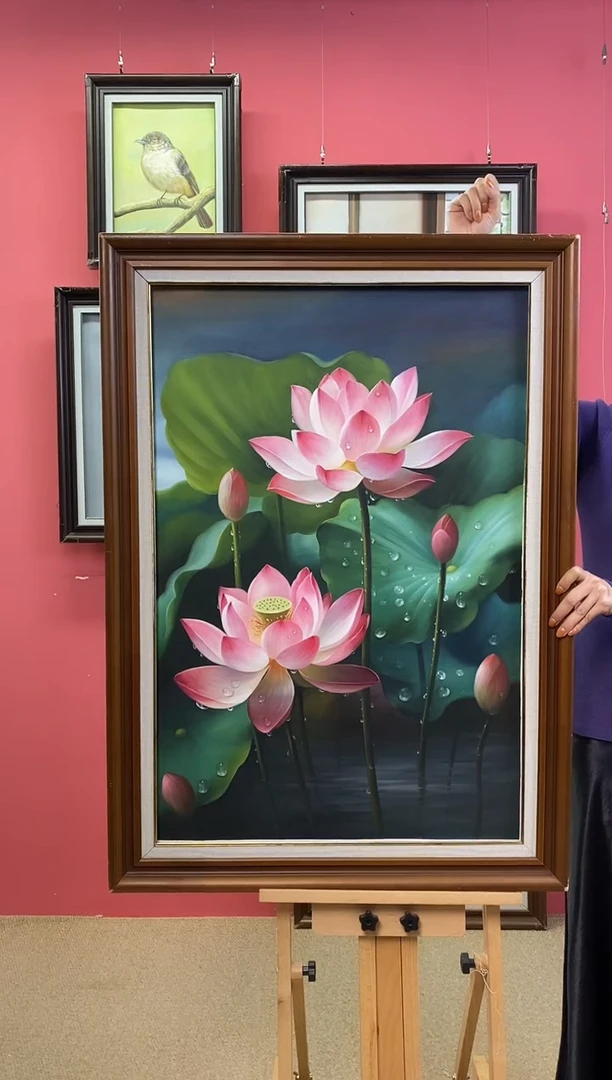 油画海****锁尺寸60*90画芯（不含框）