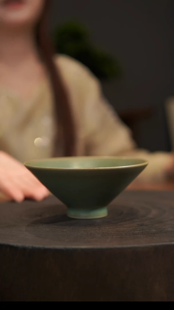 杯子惋**?斗笠杯 汝州原产地  原矿老釉