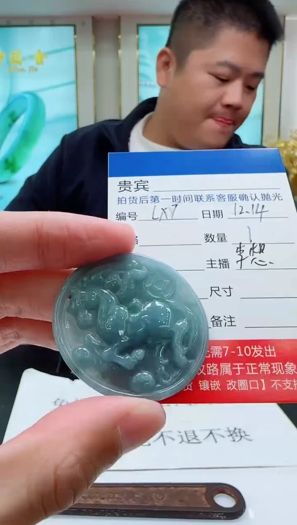 颈饰未镶嵌翡翠LX7翡翠吊坠-多样性发其一