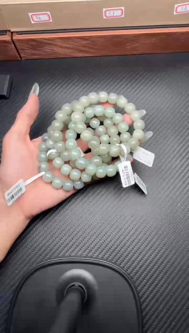 未镶嵌手串和田玉且末微色差近矿卡12手串多样性发货拍一发其一