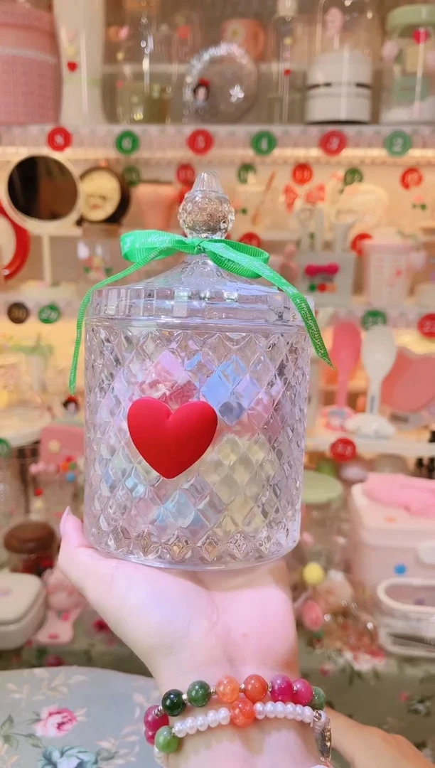 摆件品质好发货快放心拍！爱心糖缸