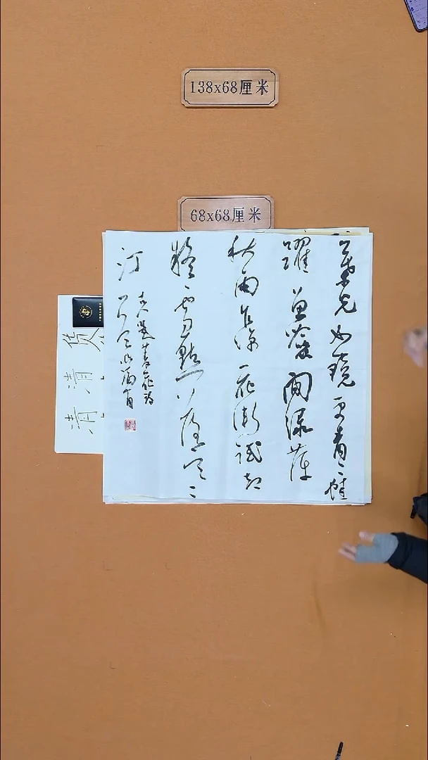 书法张    福有 辽宁理S 兰亭 届展  68*68 四平尺