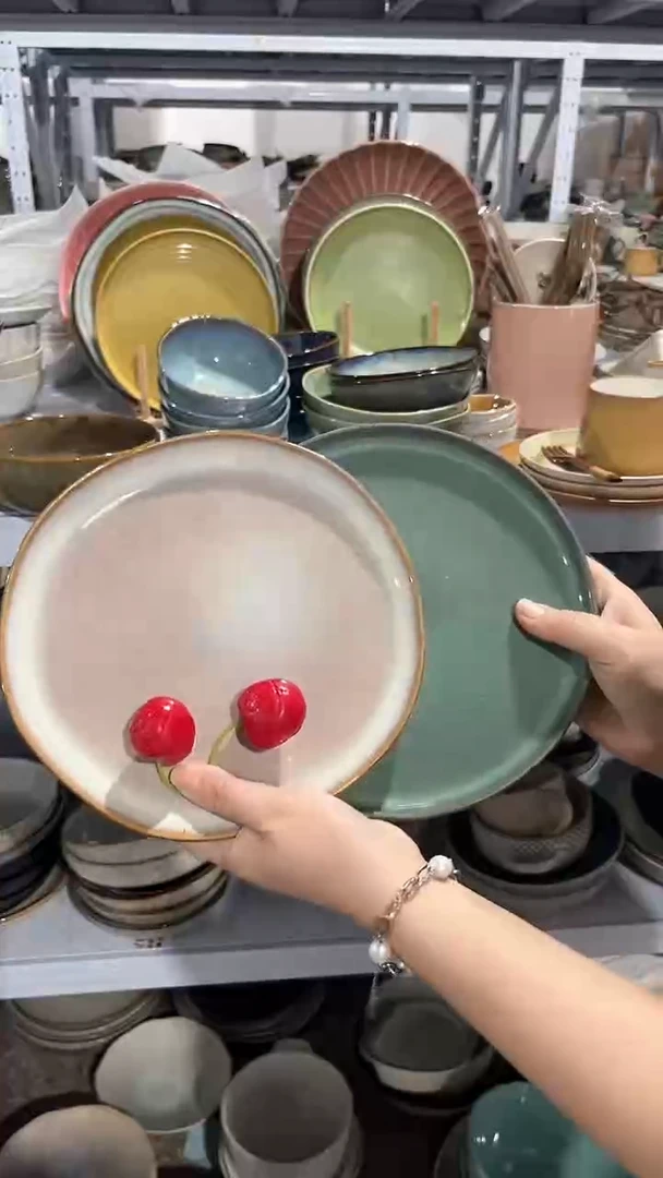 【闪购商品】瓷片外贸尾货瑕疵满20包邮X2 小盘组合