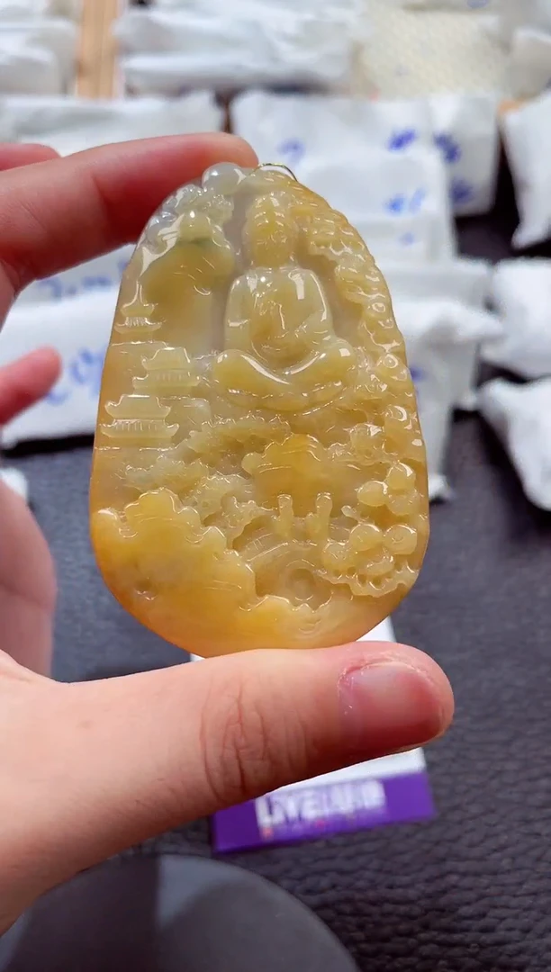 颈饰未镶嵌翡翠00002380素衣观音