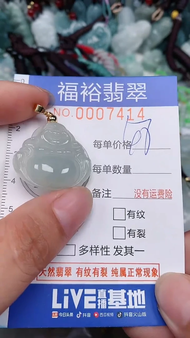 翡翠未镶嵌颈饰...0007414