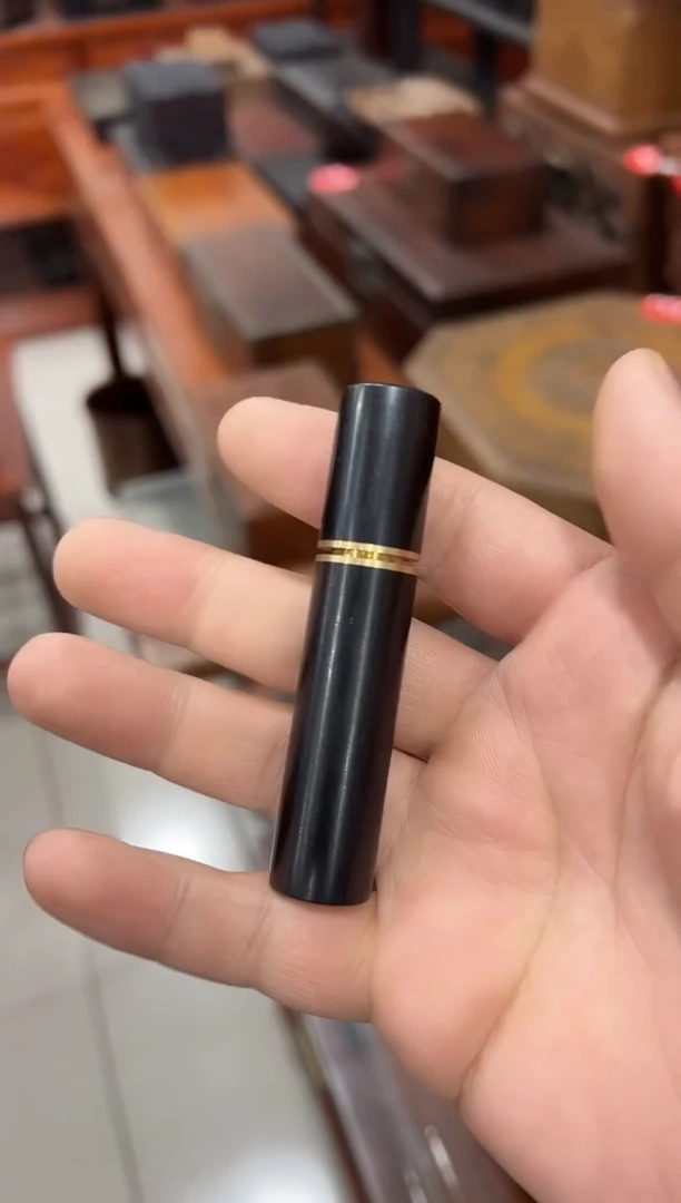 紫檀木小号牙签罐