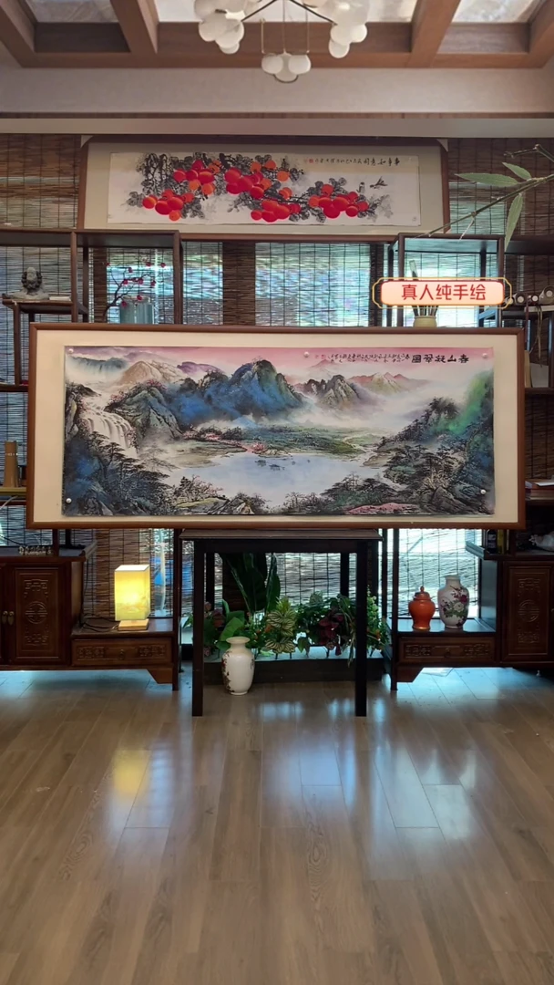 国画国画纯手绘纯实木205*85cm