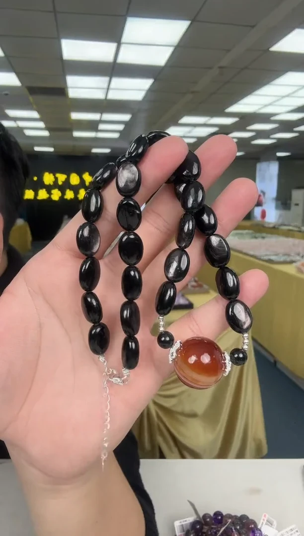【闪购商品】辉石项链未镶嵌金运石diy项链