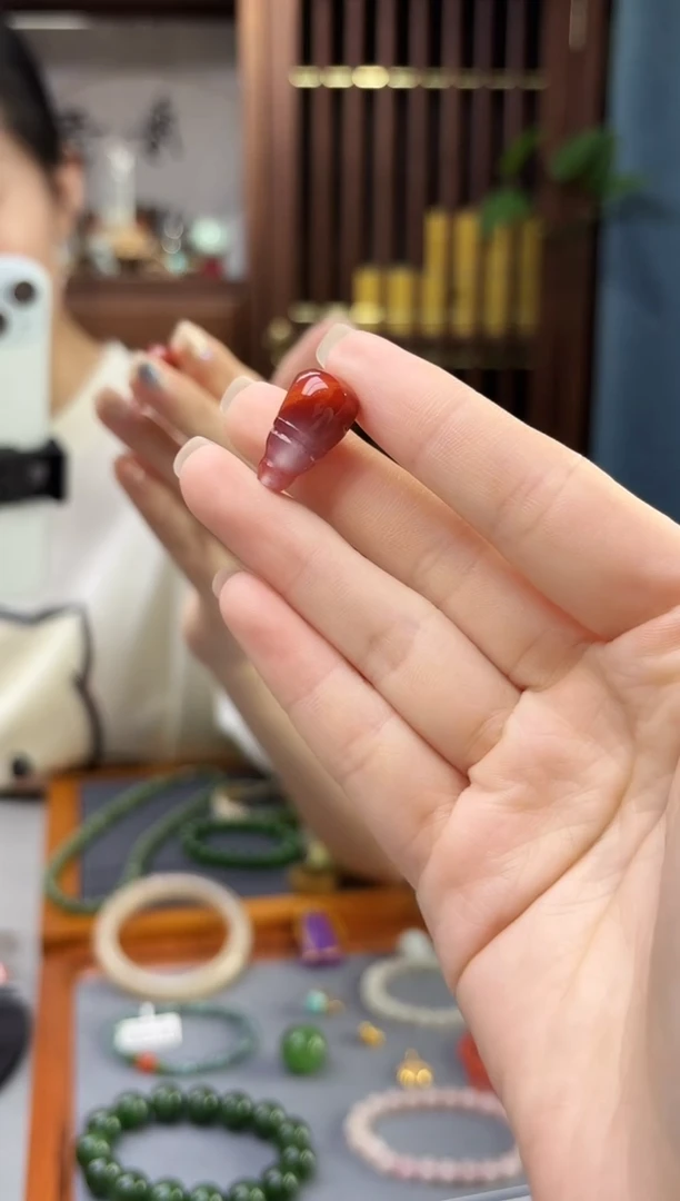 未镶嵌南红玛瑙挂件南红三通配饰TX